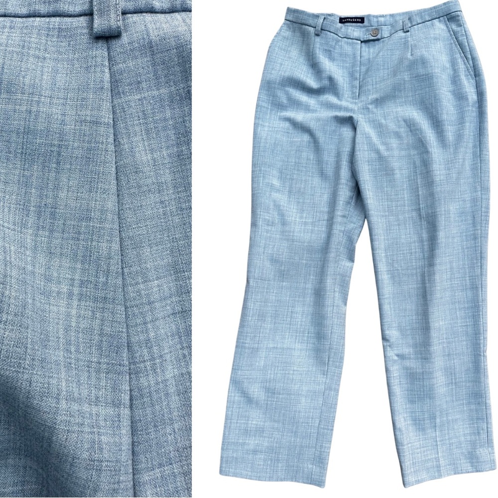 Lands' End Light Blue/gray Dress Pants 8P